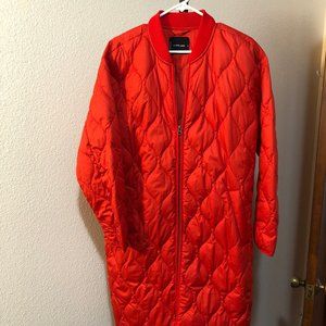 Everlane The ReNew Long Liner Size Medium in Poppy